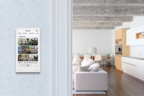 crestron touch panel white product photo